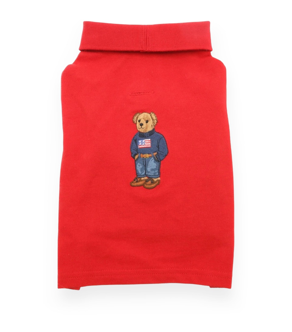Cotton Polo Bear Dog Shirt (L)