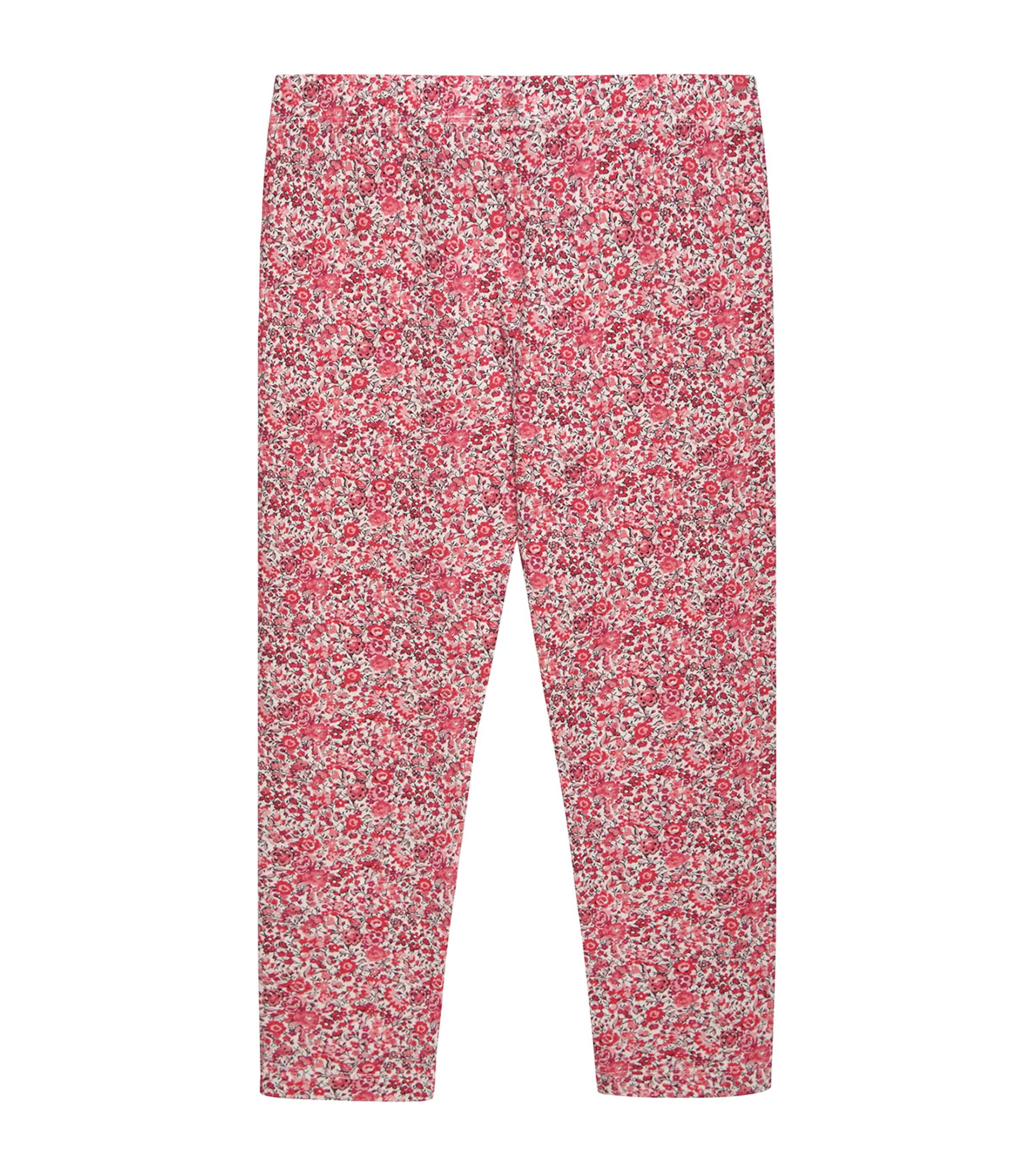 Trotters Liberty Print Emma Georgina Leggings (2-5 Years) Raspberry