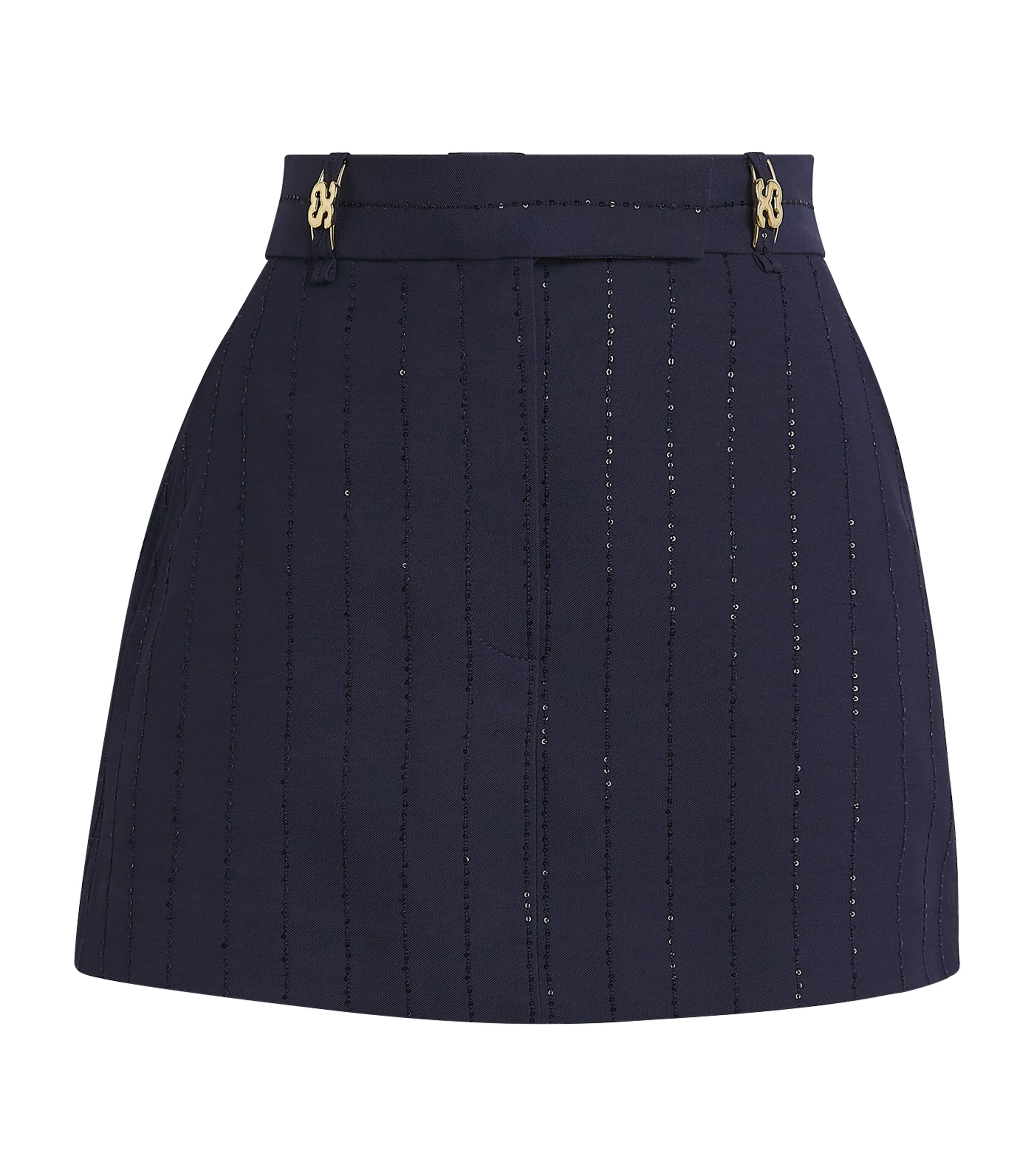 Sandro Paris Womens Sequinned Mini Skort Dark Navy