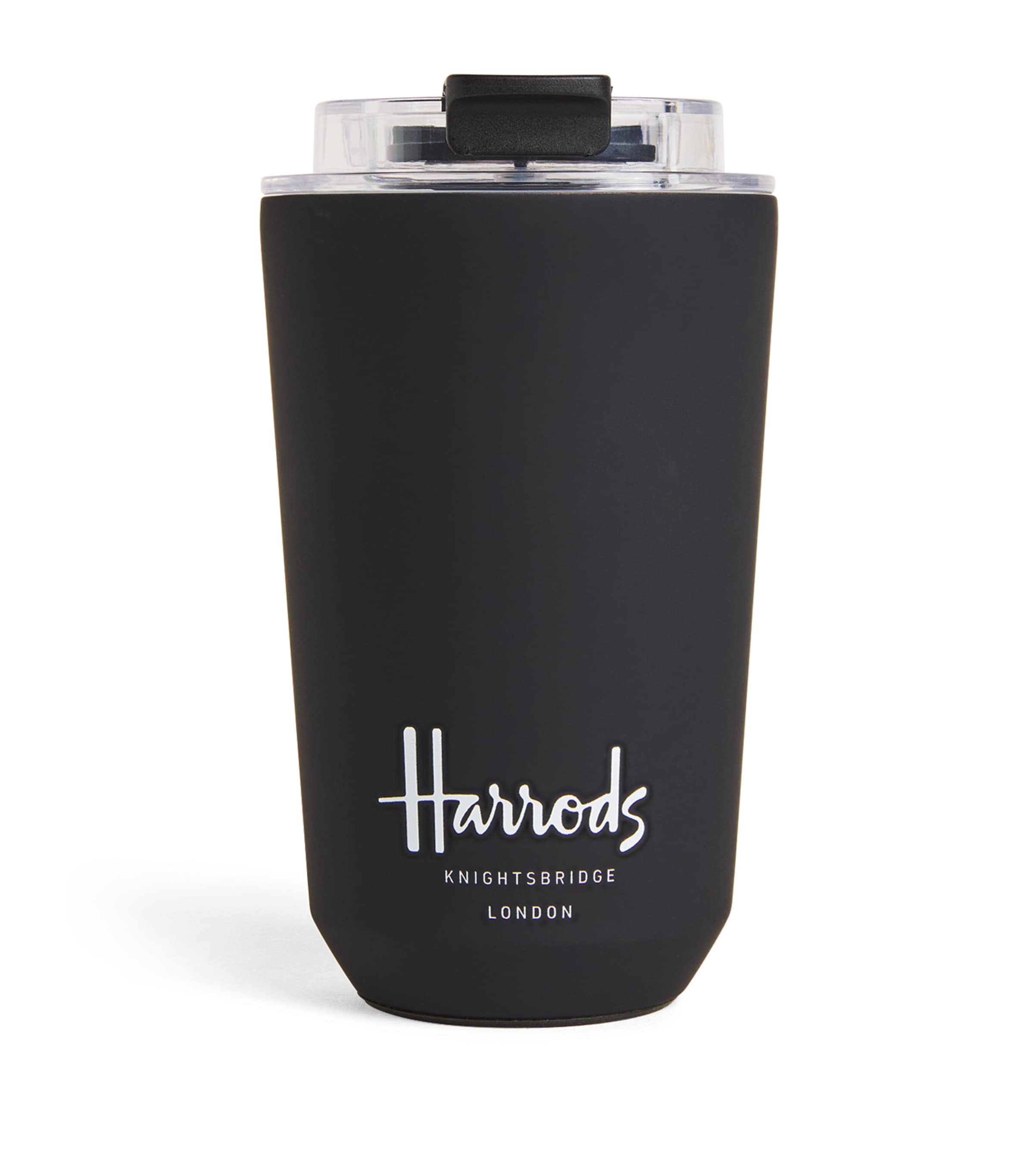 Harrods Logo Travel Cup Black