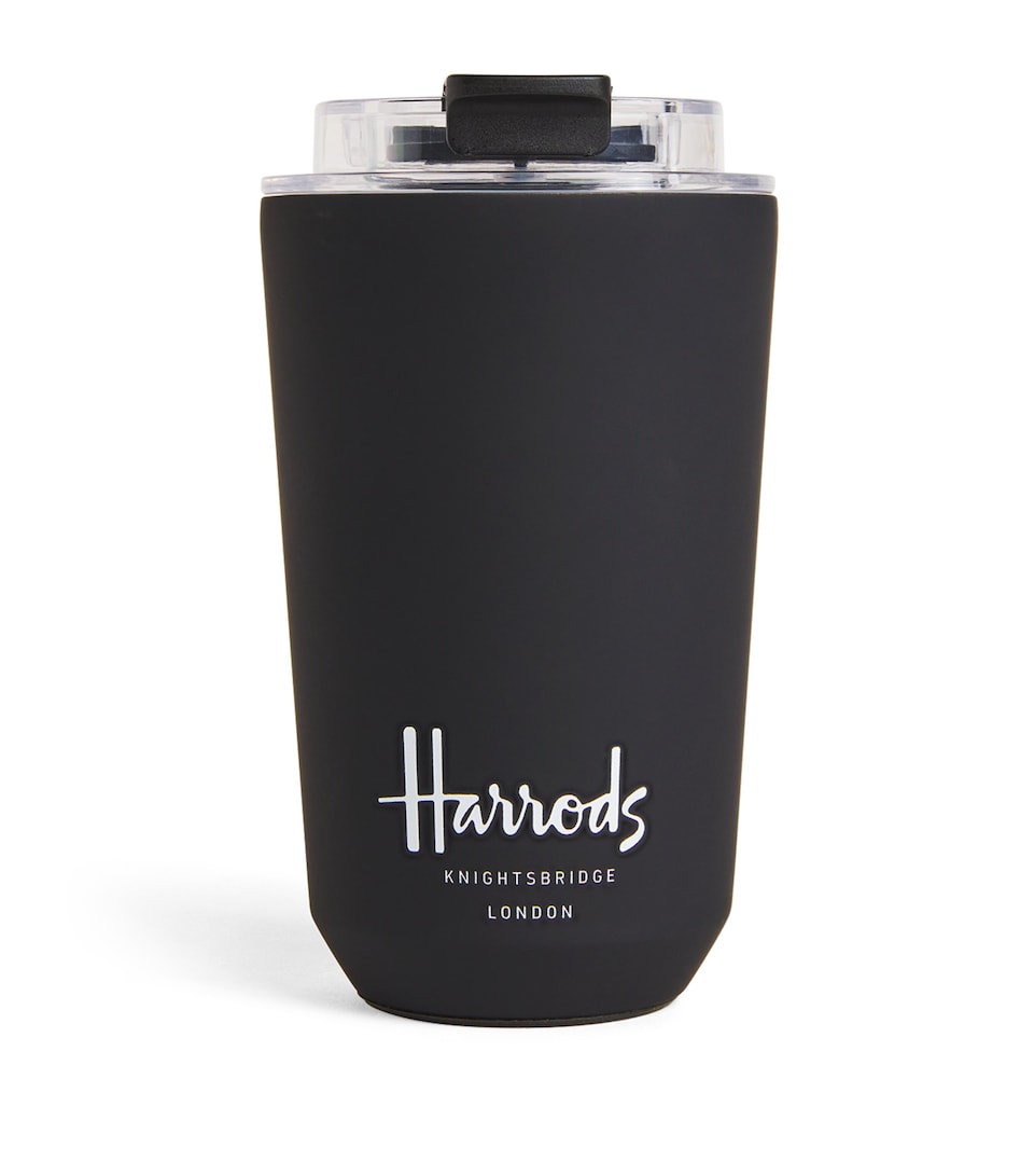 Harrods Logo Travel Cup Black