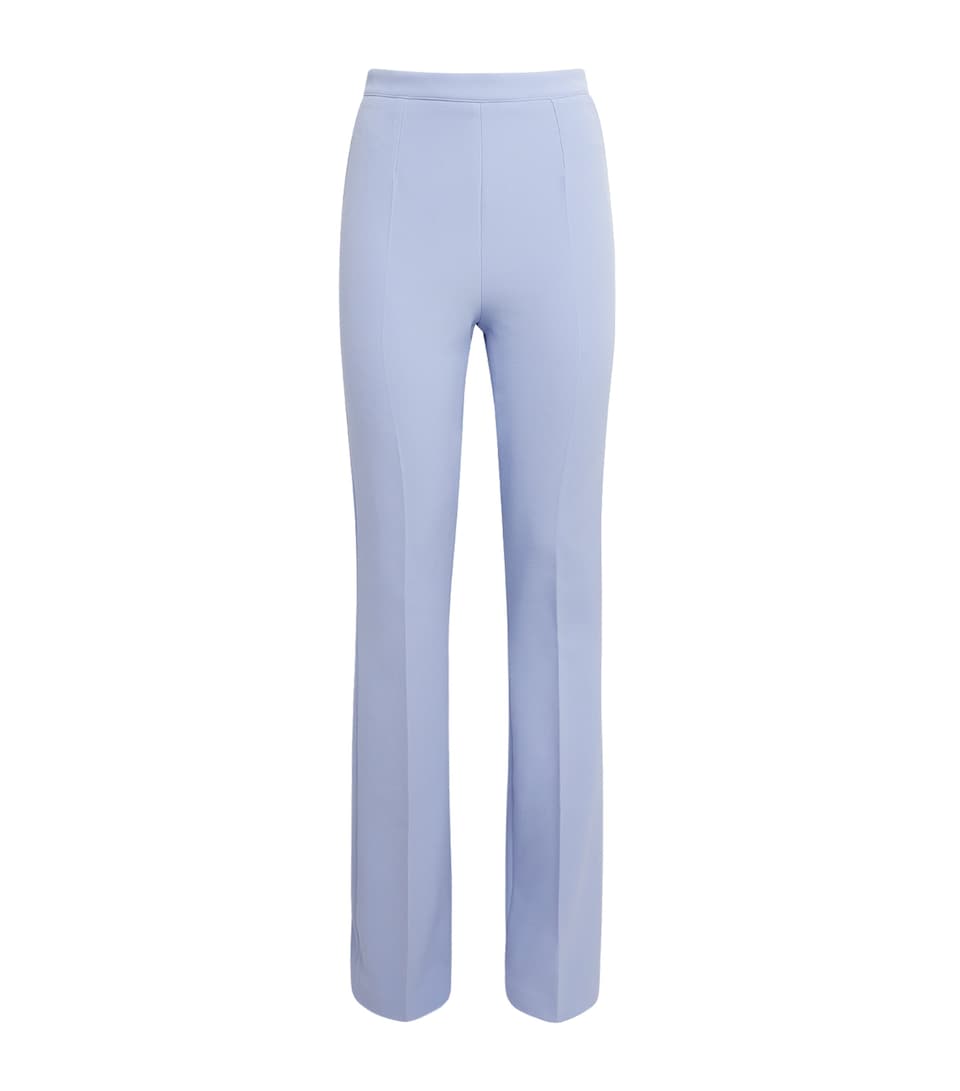 Safiyaa Womens Crepe Alexa Flared Trousers Soft Sky
