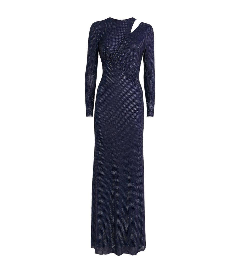 Embellished Cut-Out Maxi Dress