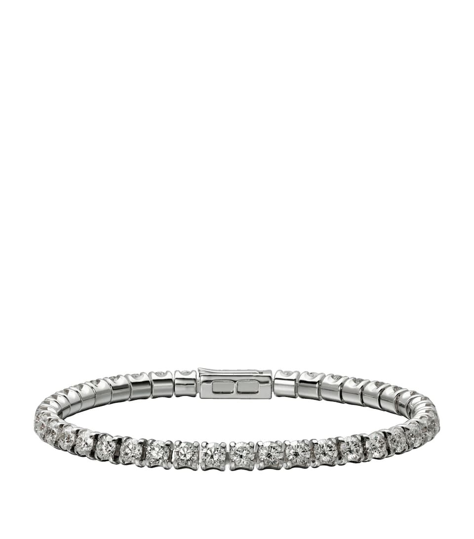White Gold and Diamond Essential Lines Bracelet