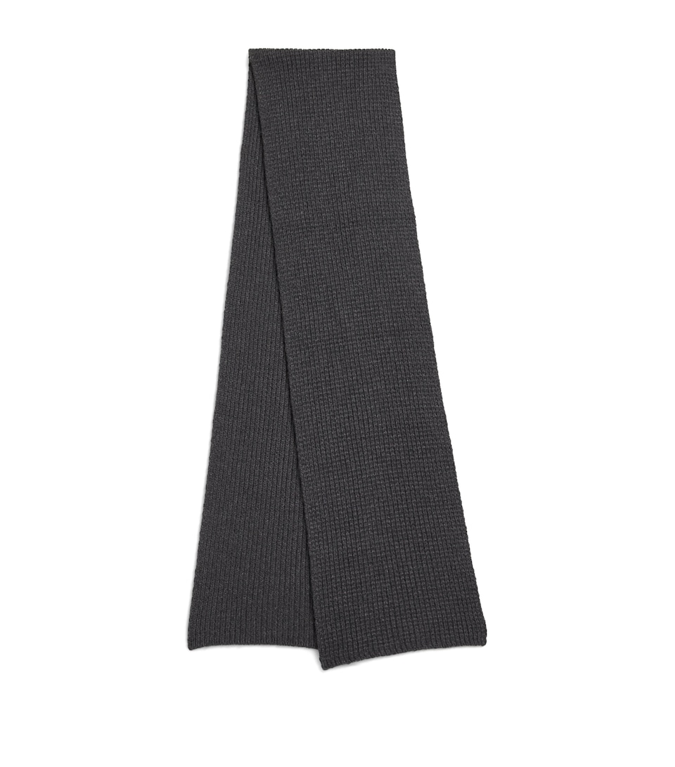 Wool-Cashmere Waffle Scarf