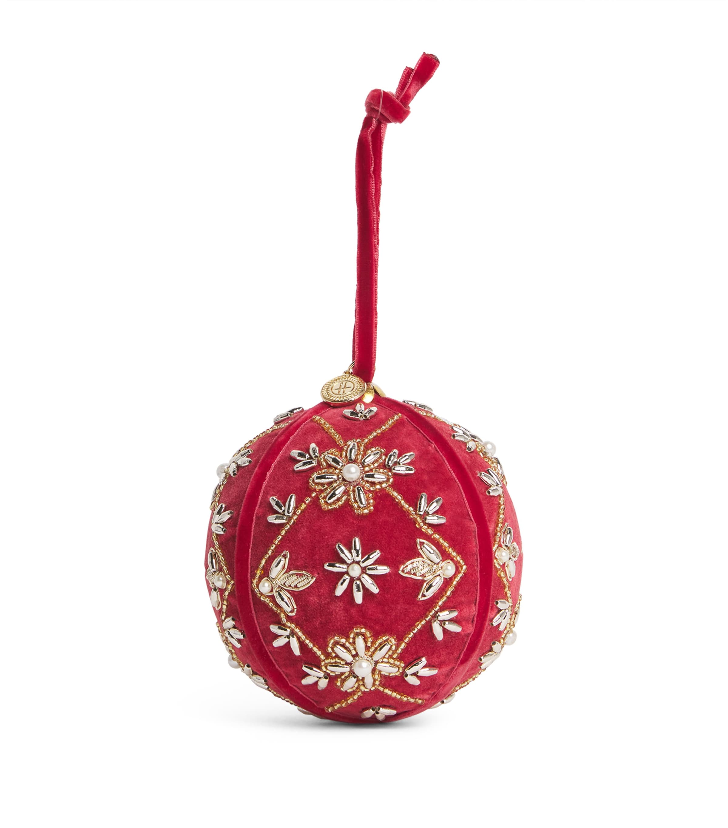 Harrods Embellished Regal Flower Bauble