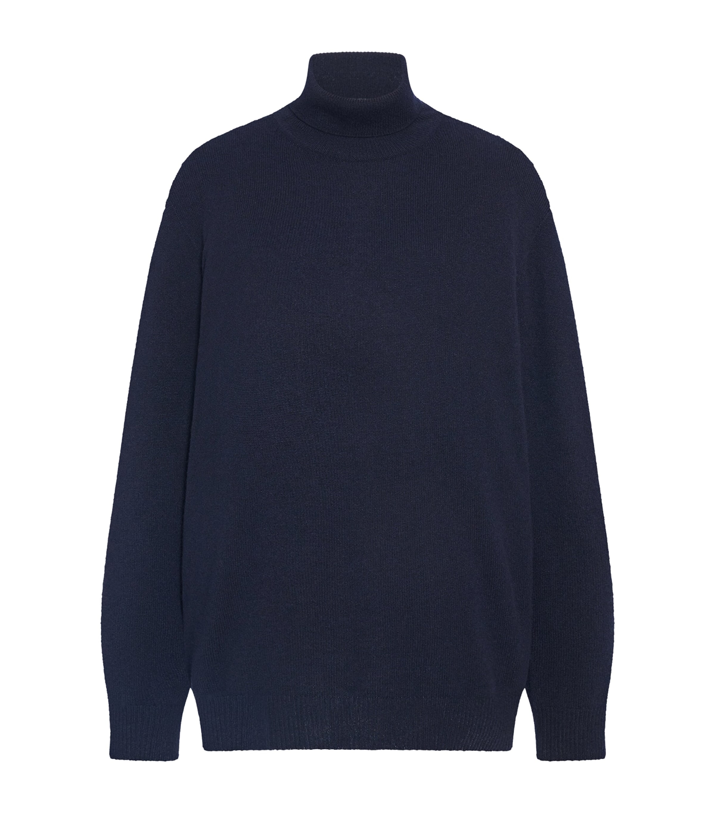 The Row Womens Priit Cashmere Rollneck Sweater Dark Navy
