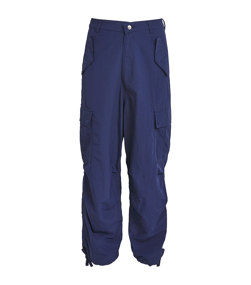 Rhude Mens Parachute Cargo Trousers Navy