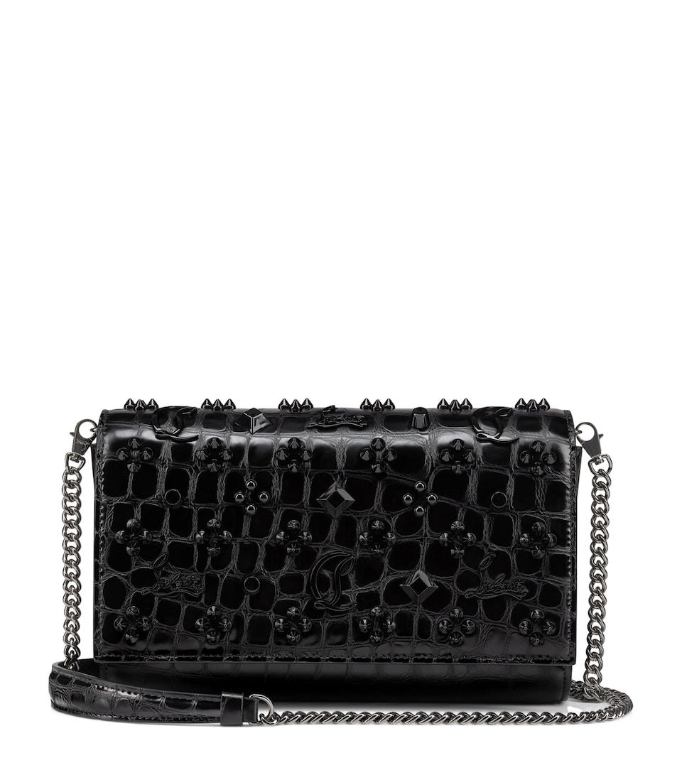 Paloma Alligator-Embossed Calfskin Clutch Bag