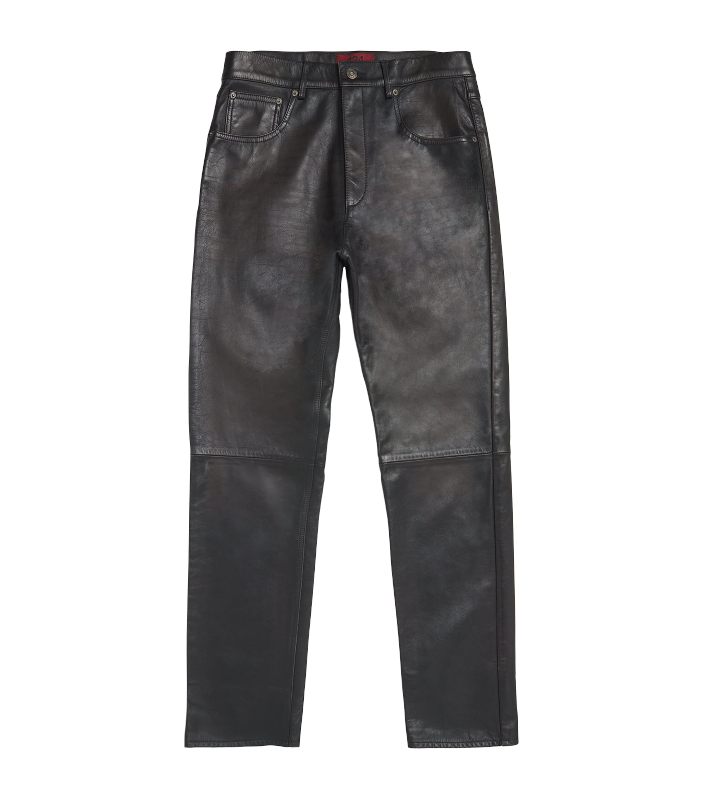 Leather Slim Jeans
