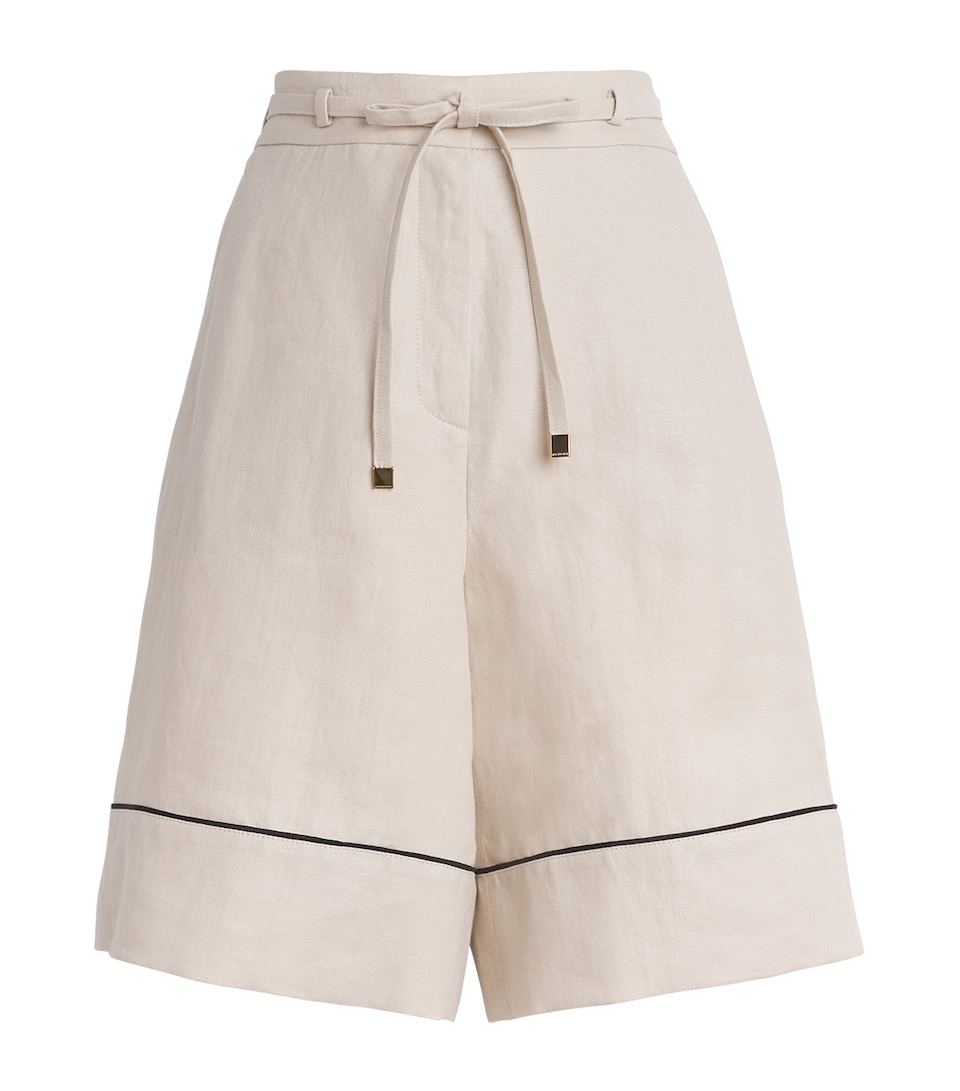 Linen Drawstring Shorts