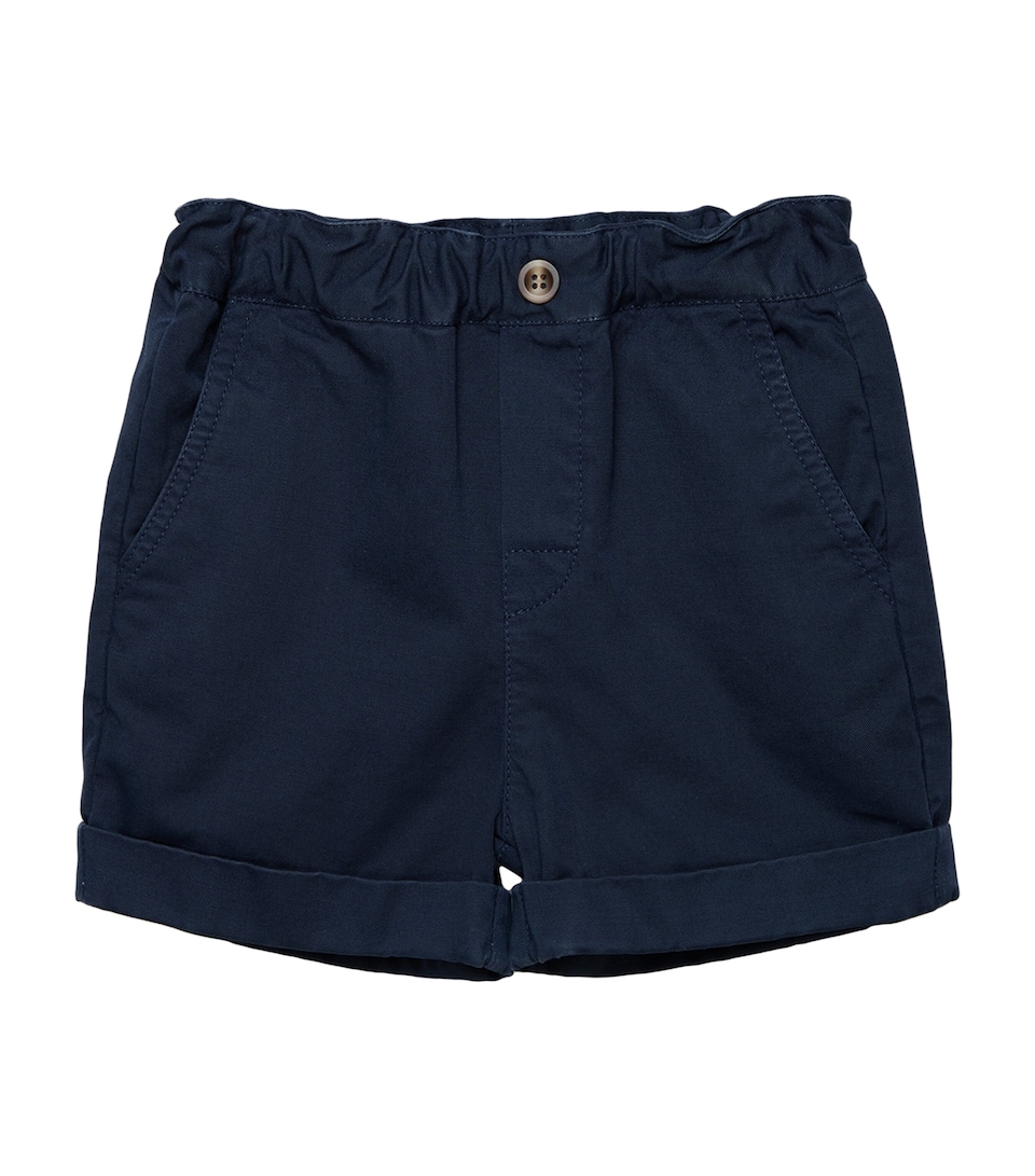 Trotters Cotton Charlie Shorts (3-24 Months) Navy