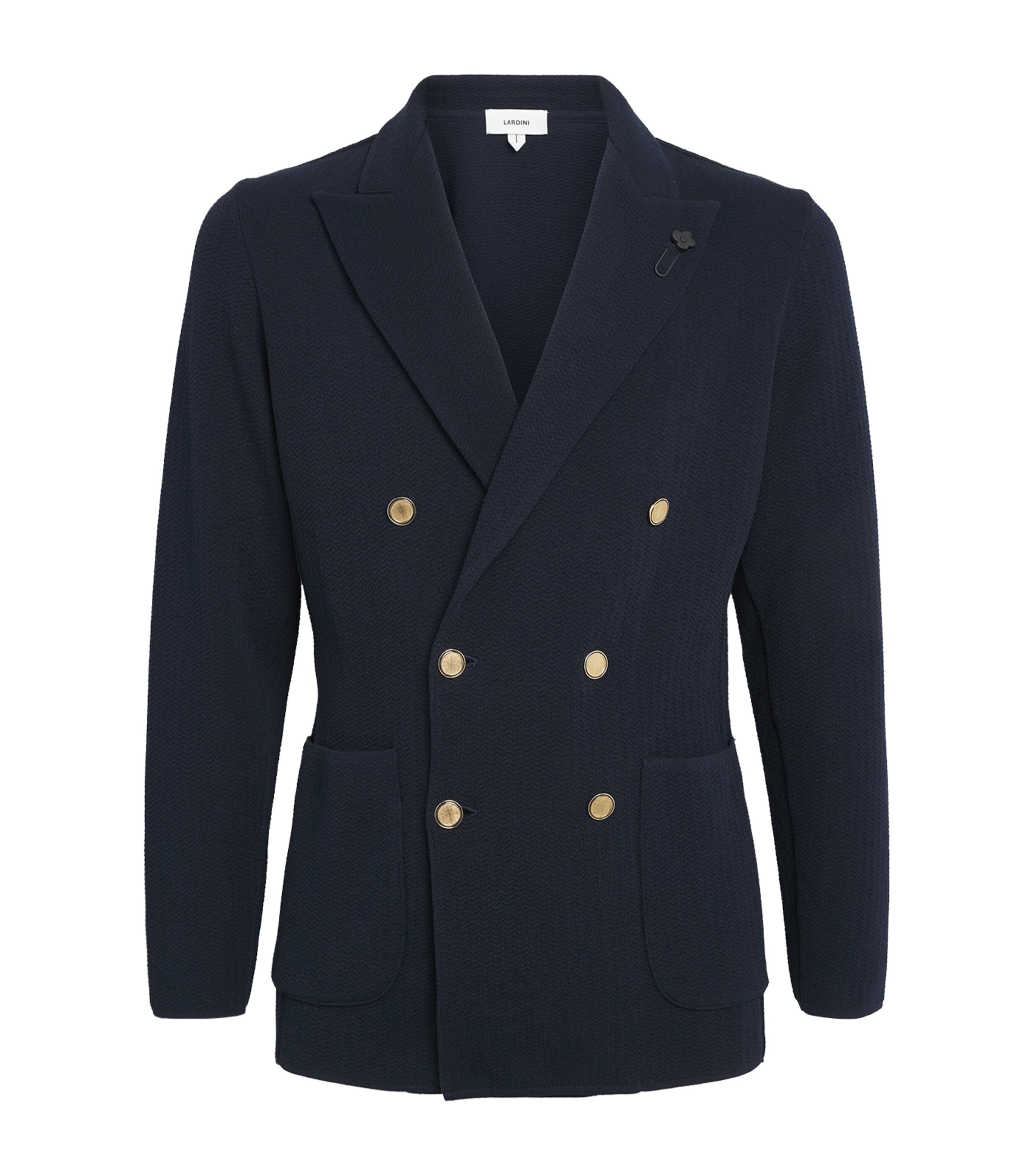 Knitted Double-Breasted Blazer