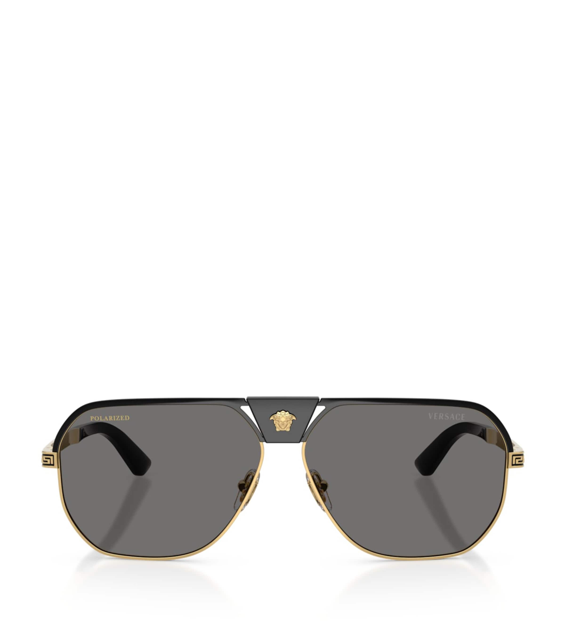 Versace Metal VE2294 Aviator Sunglasses Black