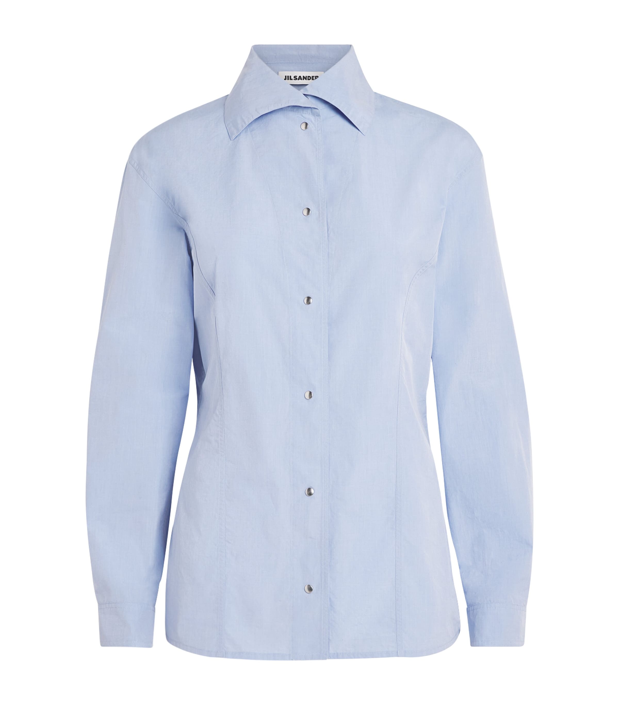 Jil Sander Womens Cotton Shape Shirt Blue Haze