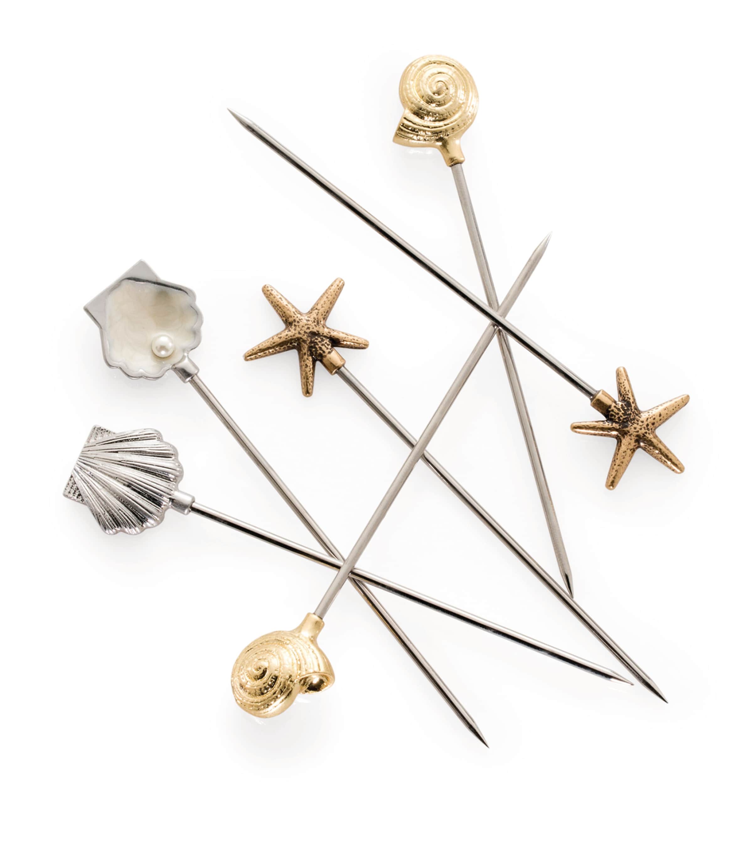 Shell Cocktail Picks (Set of 6)