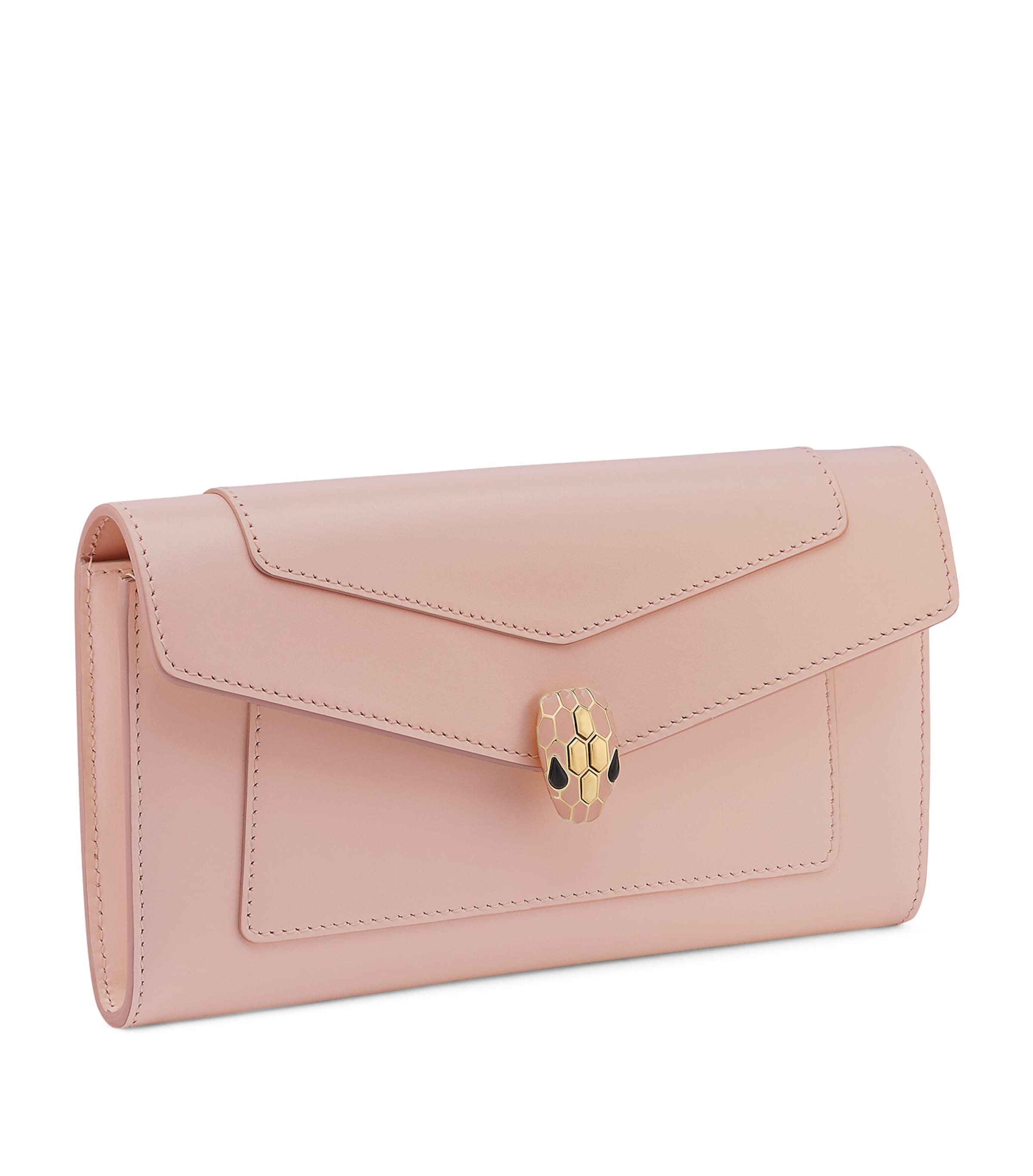 Leather Serpenti Forever Long Wallet