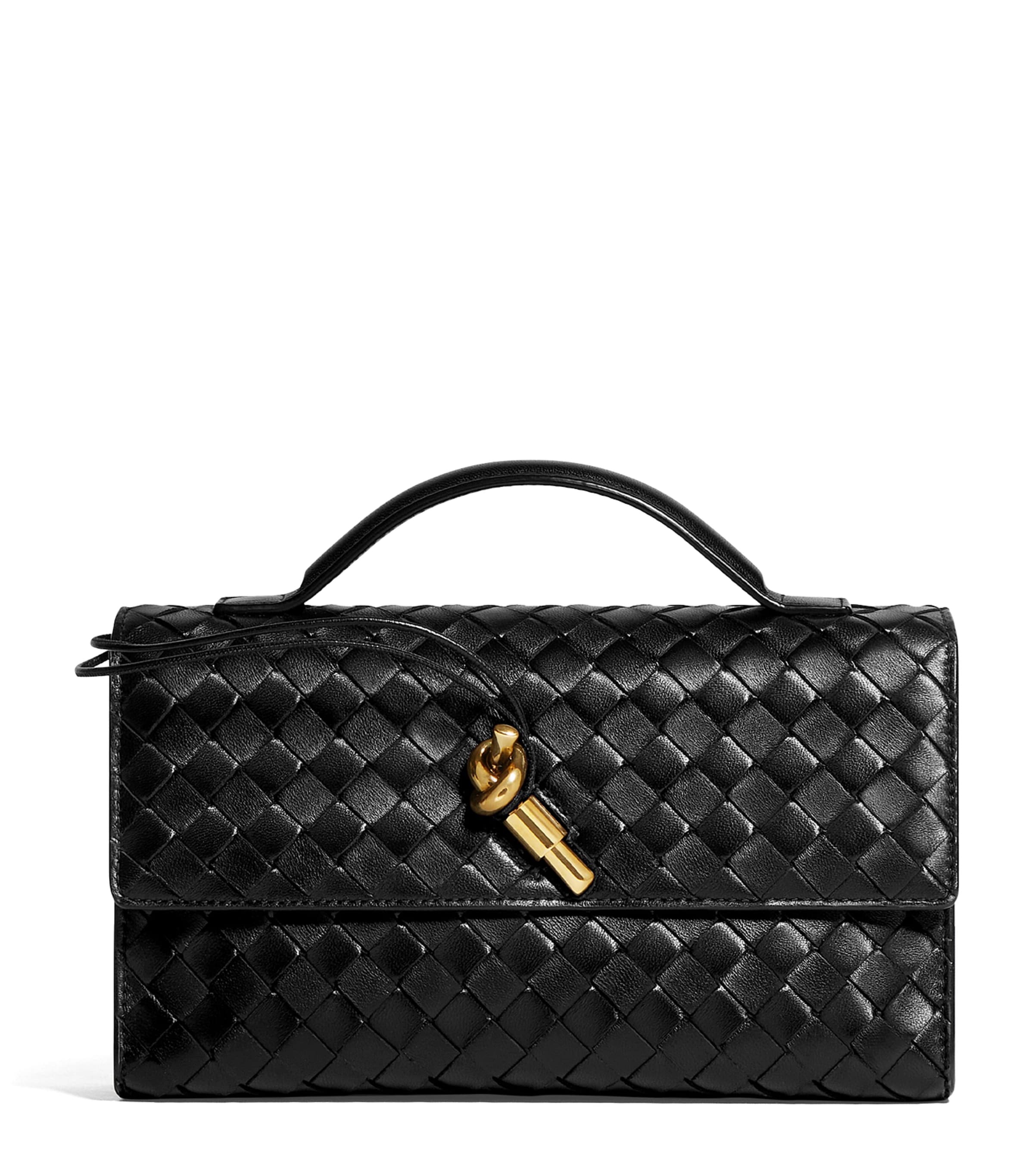 Bottega Veneta Leather Andiamo Top-Handle Bag