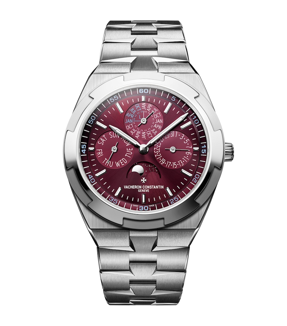 Vacheron Constantin White Gold Overseas Perpetual Calendar Ultra-Thin Watch 41.5mm White Gold