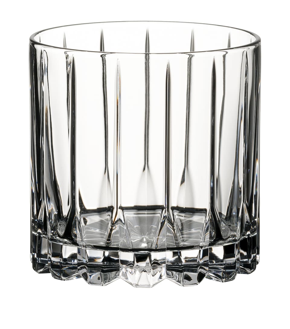 Set of 2 Crystal Drink Specific Rocks Glasses (283ml)