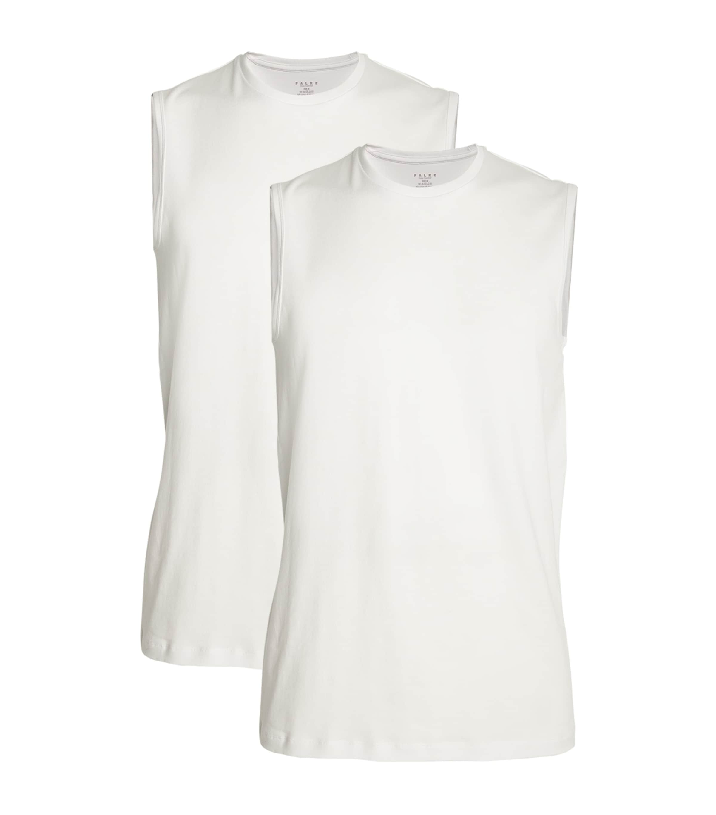 Falke Mens Cotton-Blend Daily Comfort Muscle Shirt (Pack of 2)