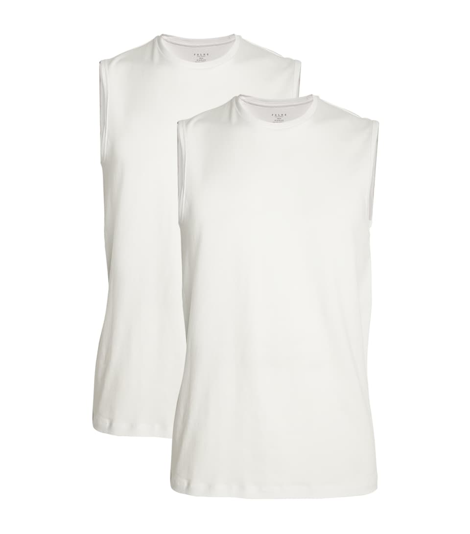 Falke Mens Cotton-Blend Daily Comfort Muscle Shirt (Pack of 2)