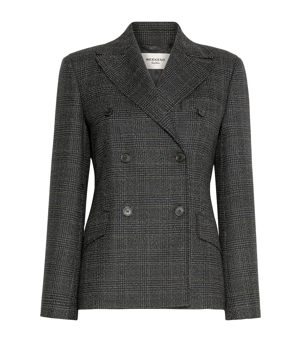 Weekend Max Mara Womens Virgin Wool Blazer Dark Grey