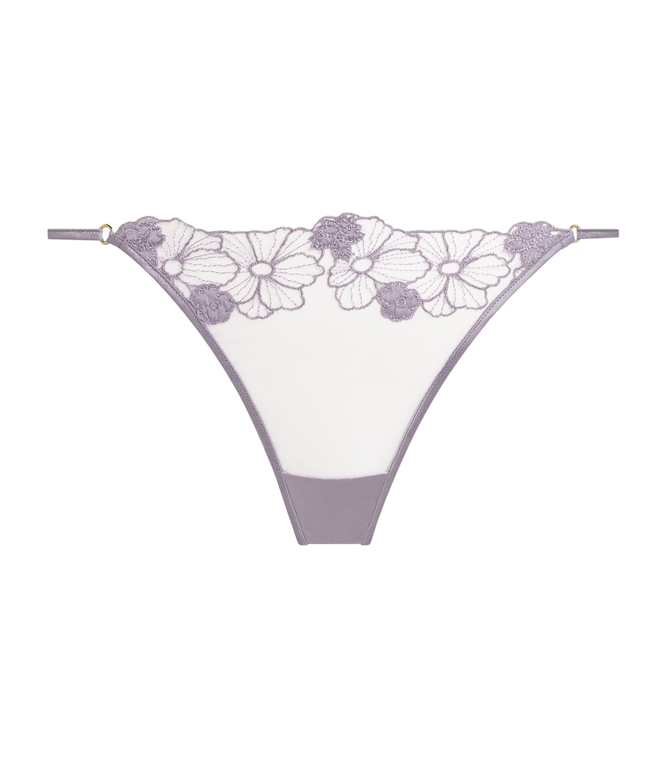 Floral-Lace Thong