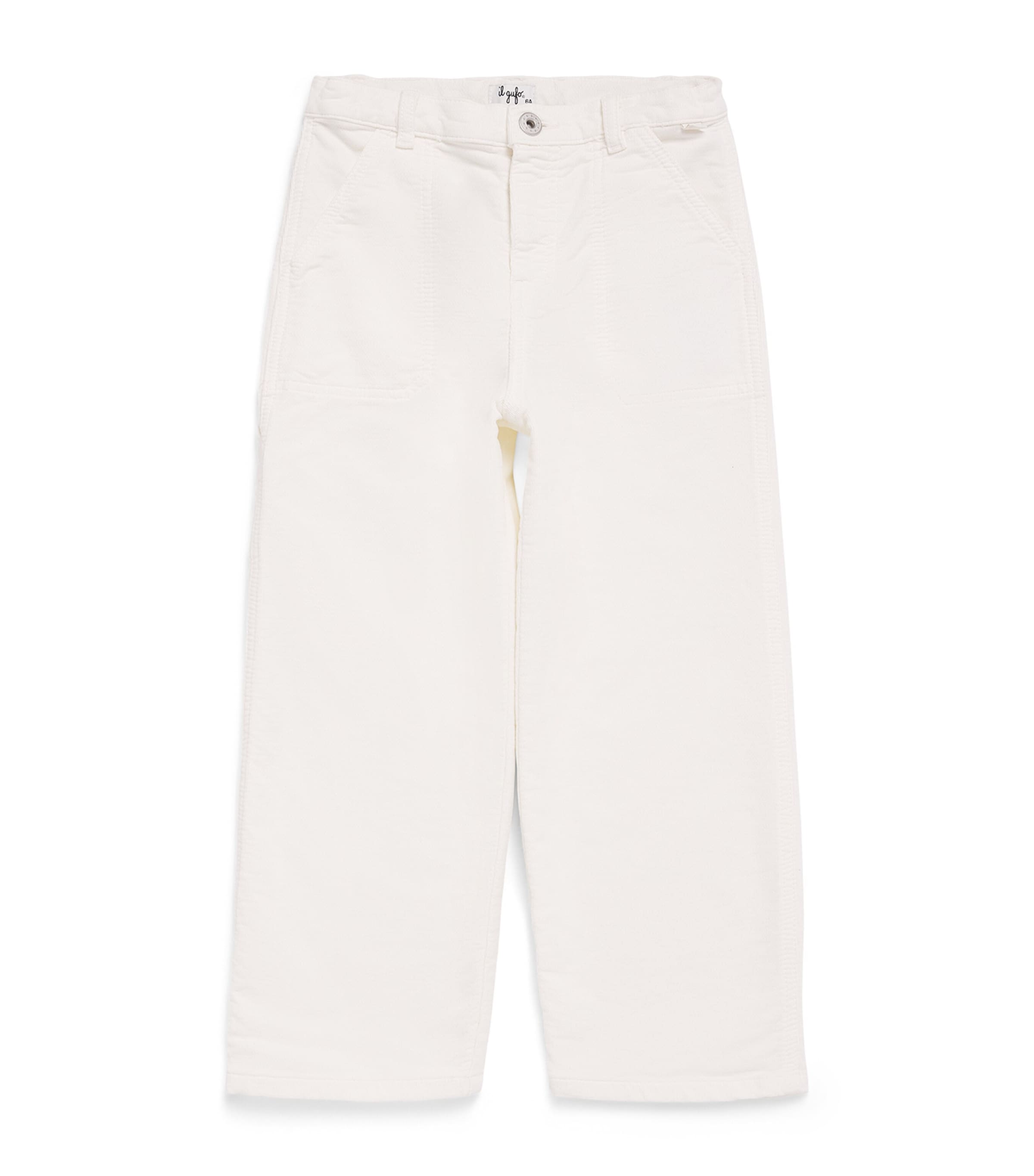 Il Gufo Cargo Trousers (2-14 Years) Milk