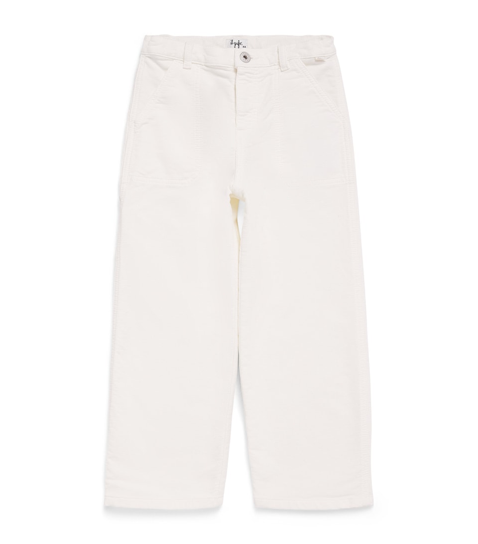 Il Gufo Cargo Trousers (2-14 Years) Milk