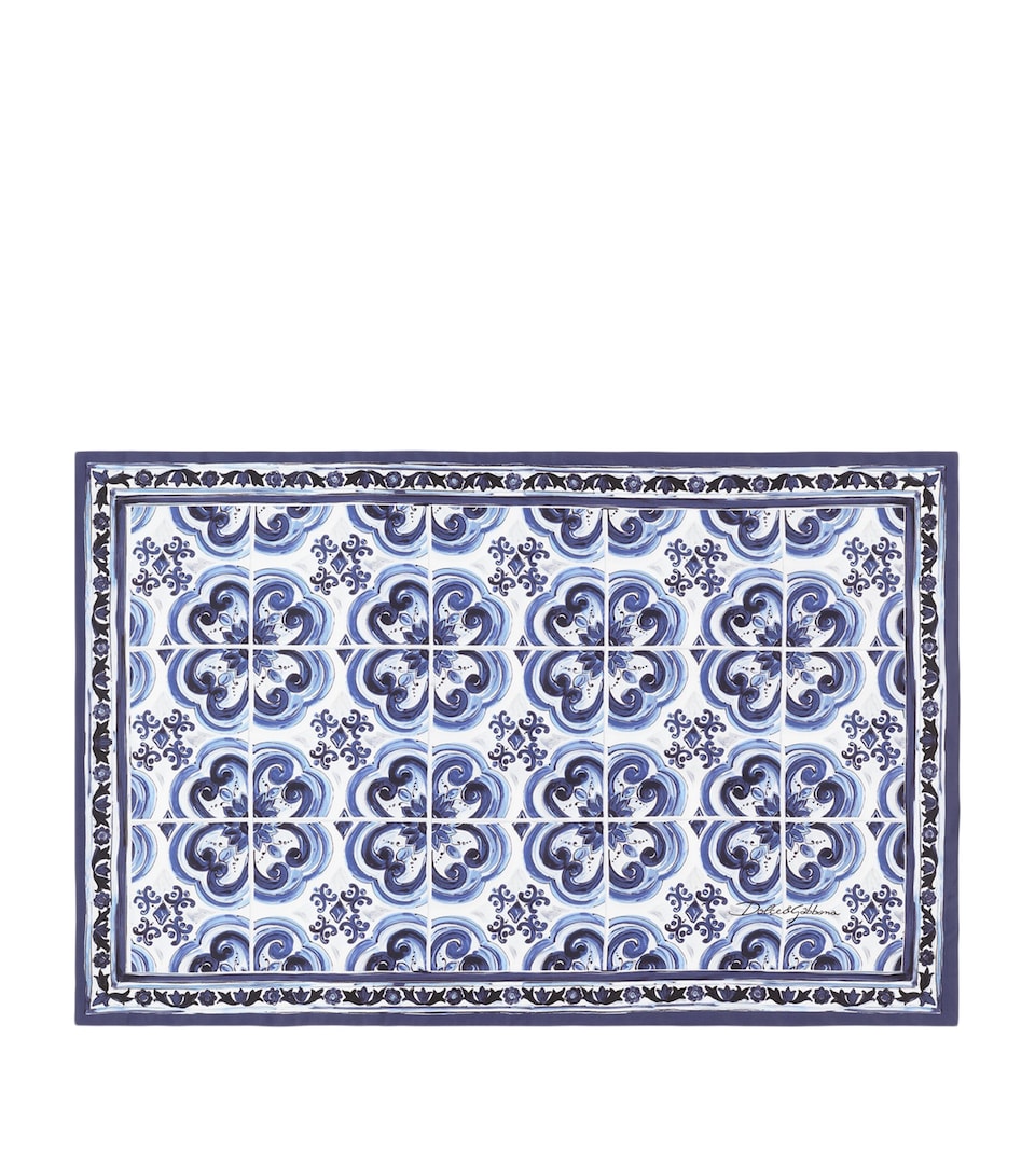 Set of 2 Cotton Majolica Pillowcases (60cm x 90cm)