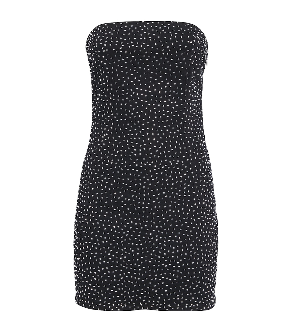 Crystal-Embellished Mini Dress