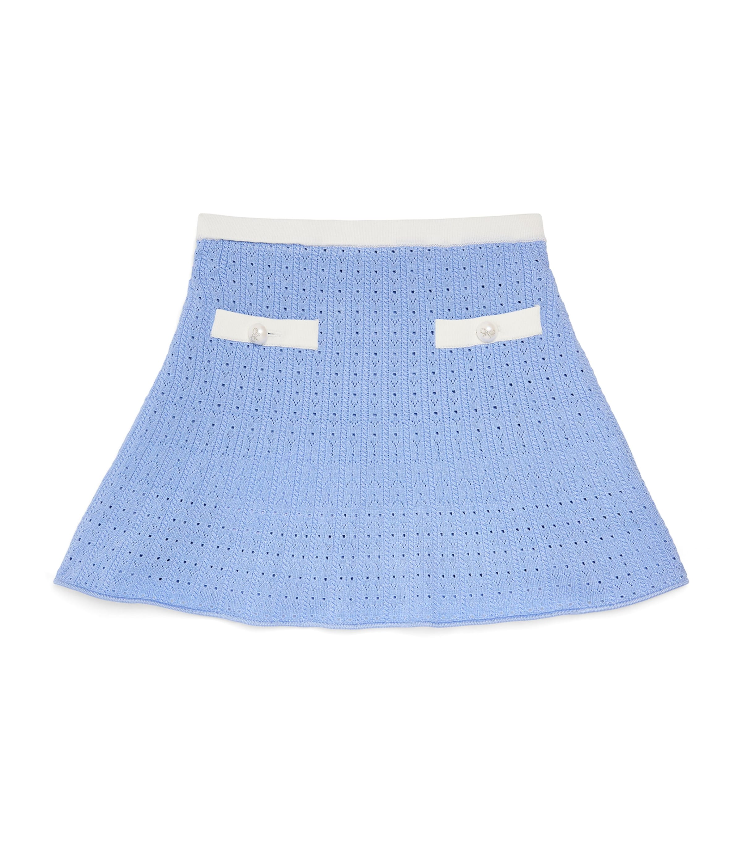 Pointelle Knitted Mini Skirt (3-12 Years)