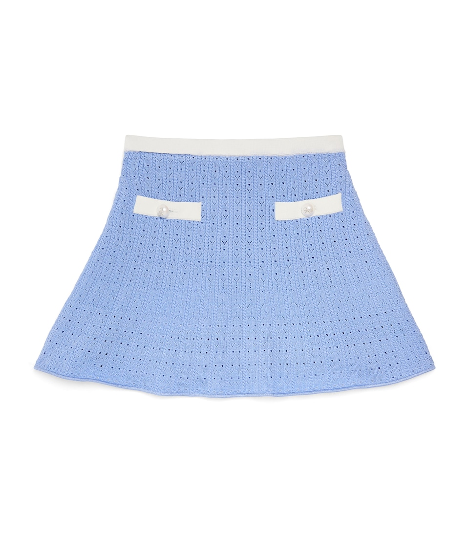 Pointelle Knitted Mini Skirt (3-12 Years)