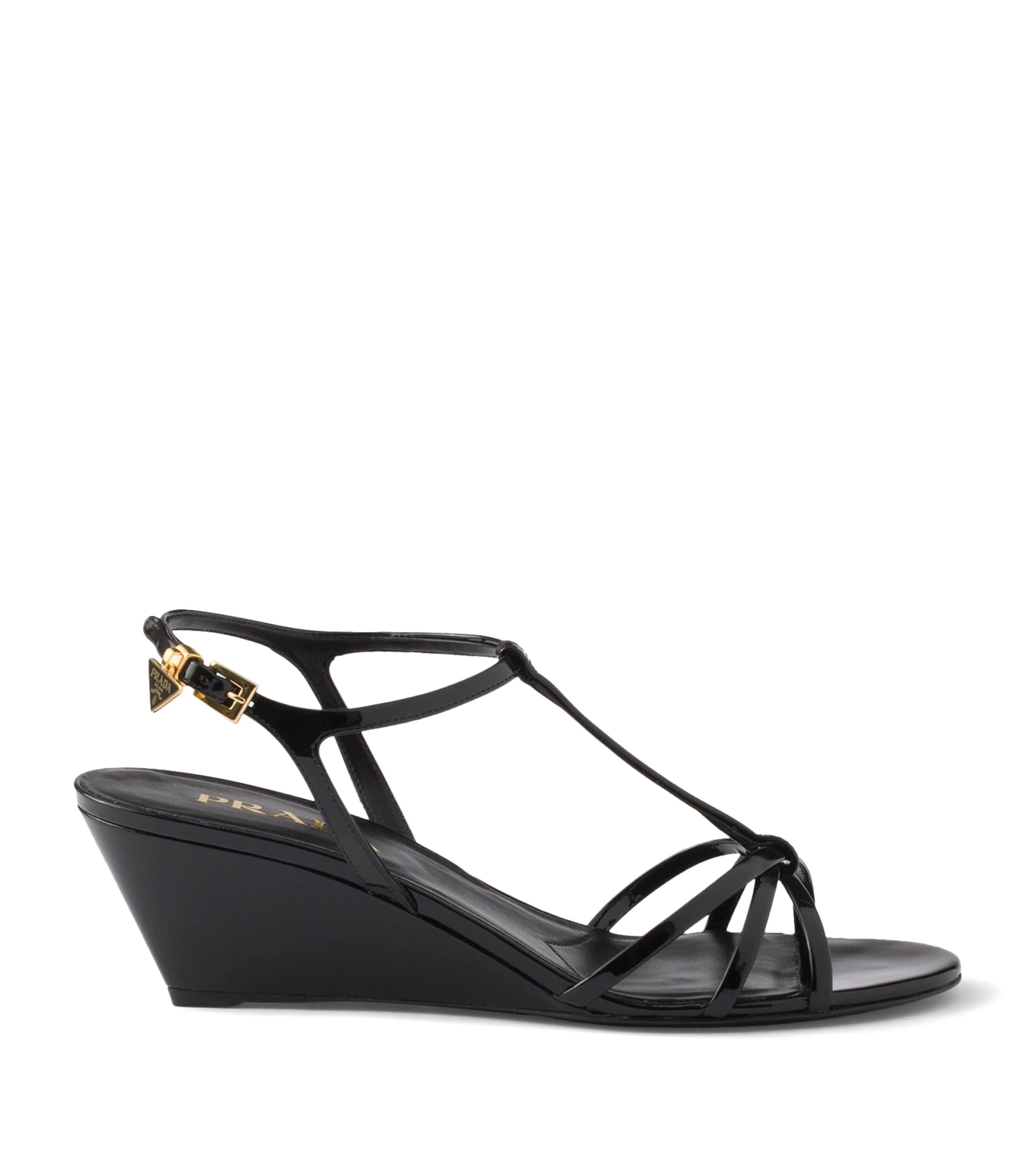 Patent Leather Wedge Sandals 50
