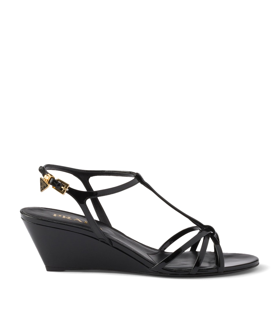 Patent Leather Wedge Sandals 50
