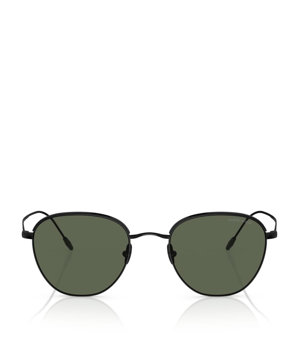 Giorgio Armani Rounded Square Sunglasses Black