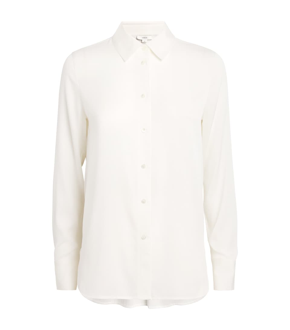 Silk-Blend Slim Shirt