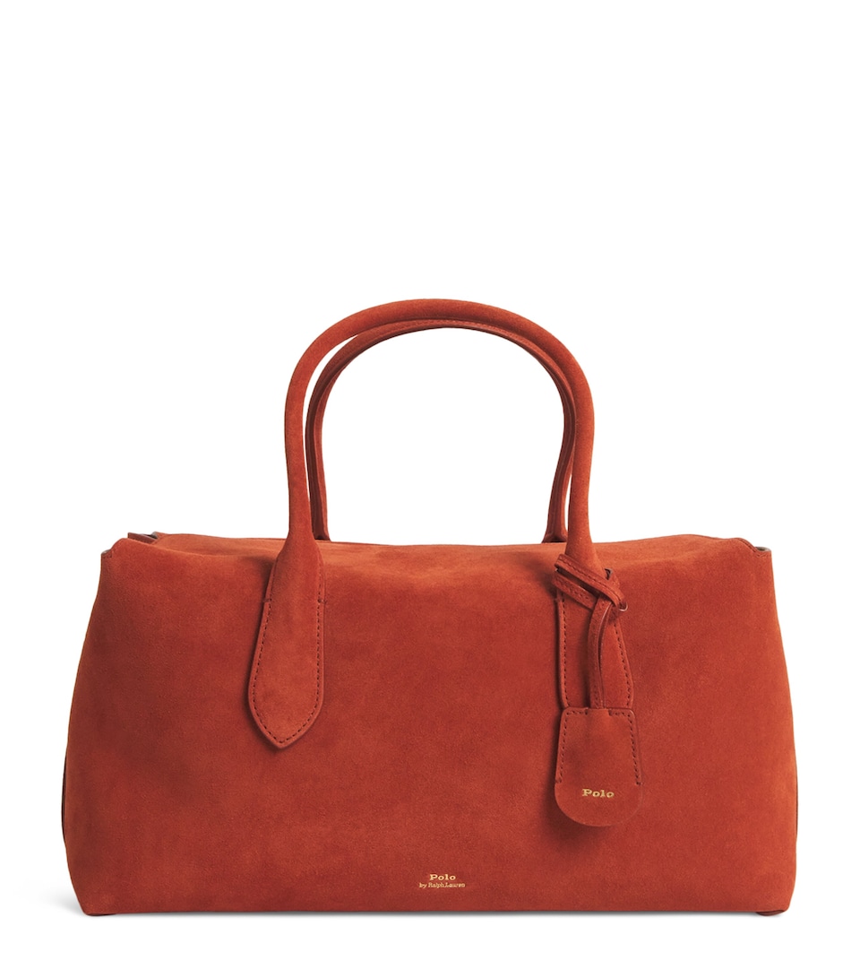 Medium Suede Bellport Top-Handle Bag