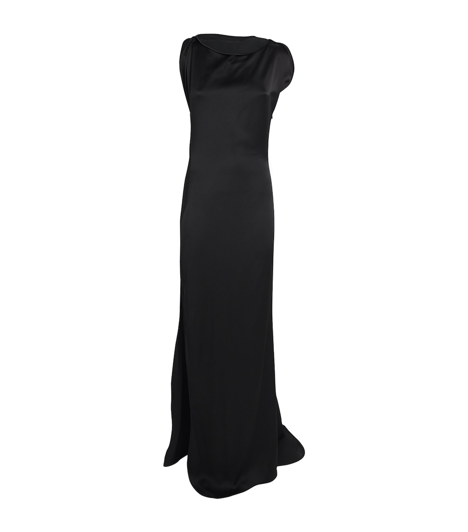 Satin Side-Split Gown