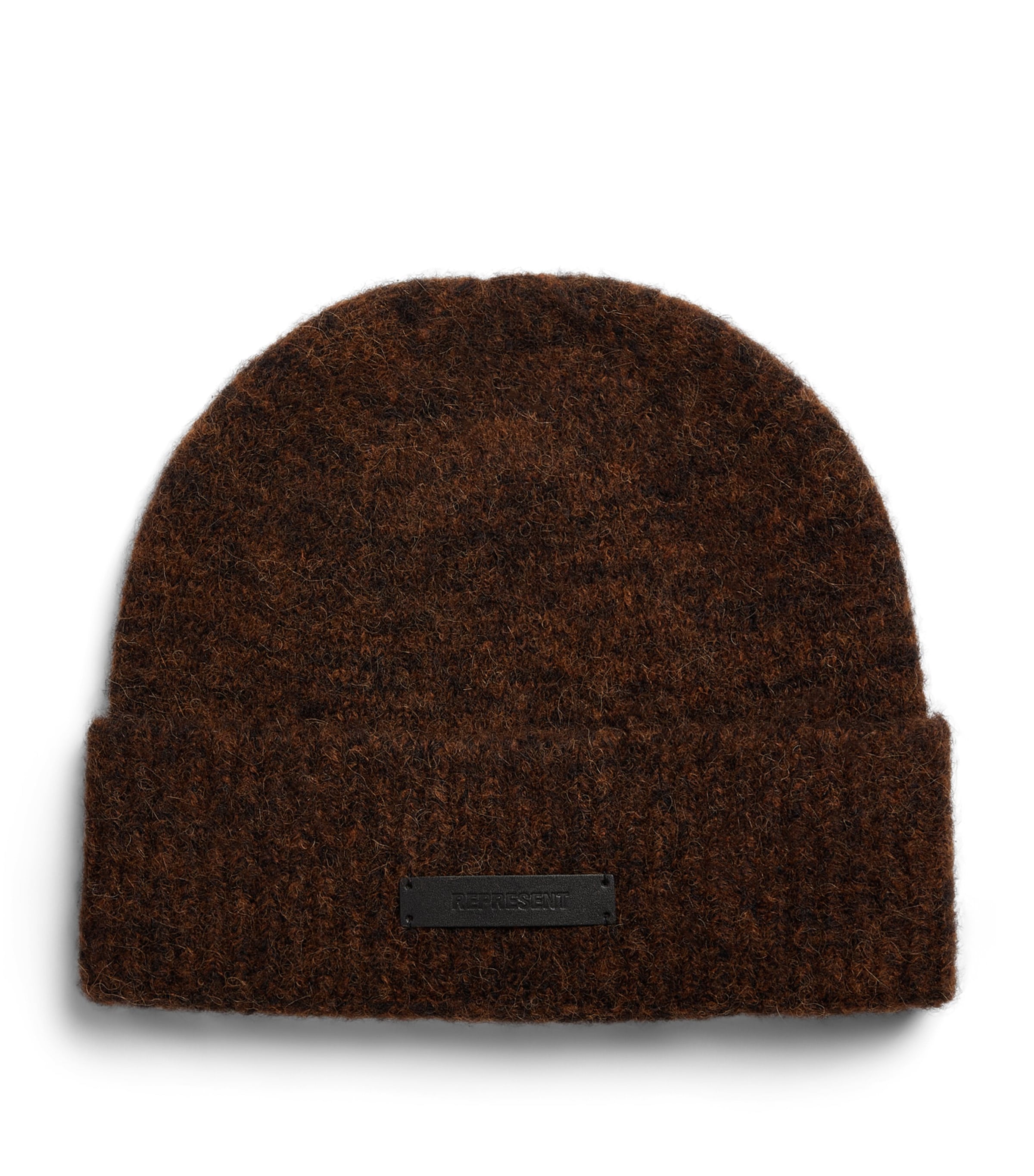 Represent Wool-Blend Logo Beanie Tobacco