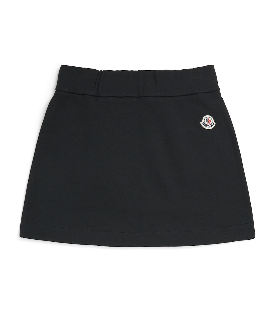 Moncler Enfant Jersey Floral-Embroidered Mini Skirt (8-10 Years)
