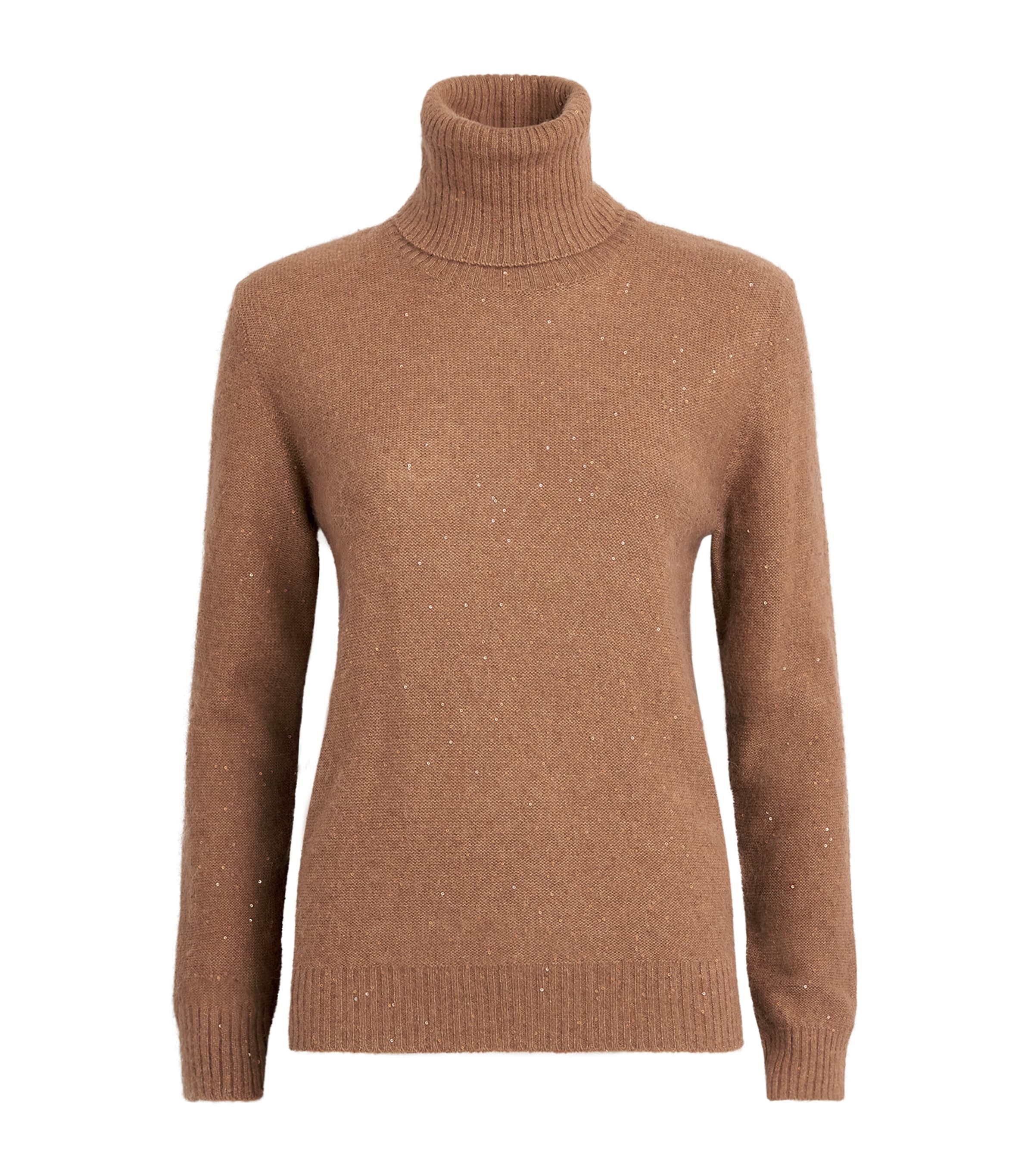 Fabiana Filippi Womens Virgin Wool-Blend Sequin Rollneck Sweater Vimini