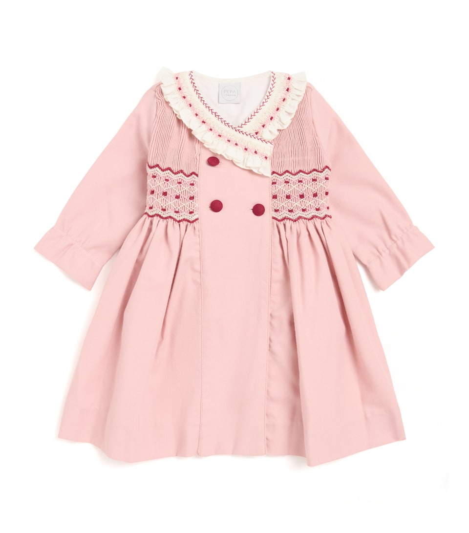 Smocked Double-Breasted Dress (12 Months-4 Years)