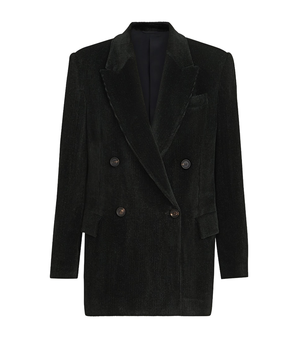 Brunello Cucinelli Womens Embellished Corduroy Blazer