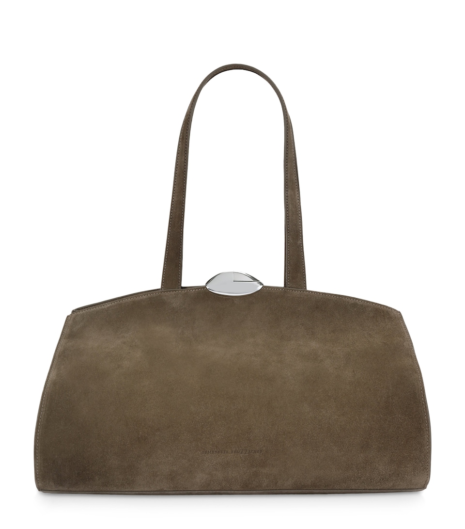Suede Serena Top-Handle Bag