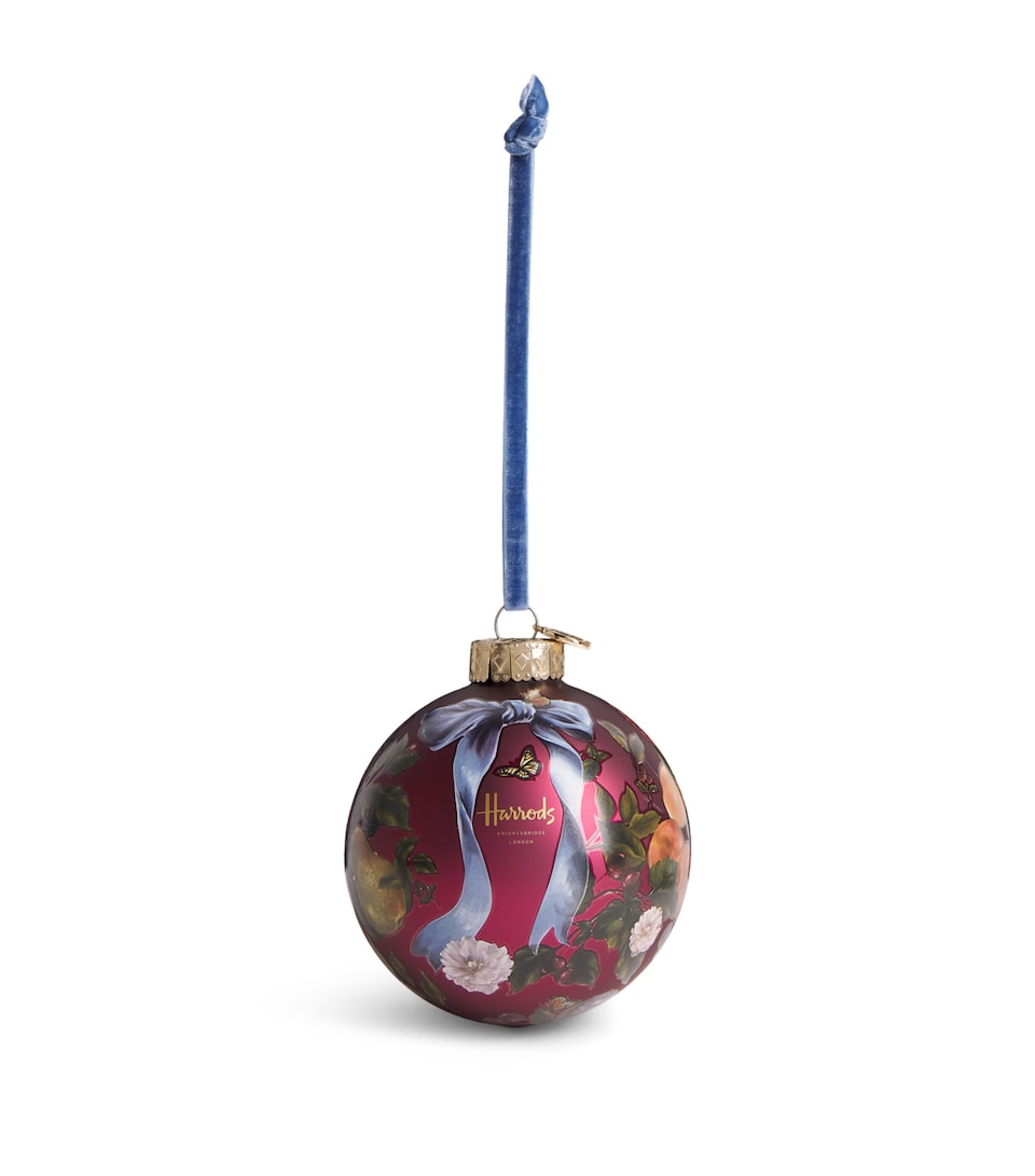 Harrods Glass Festive Banquet Bauble