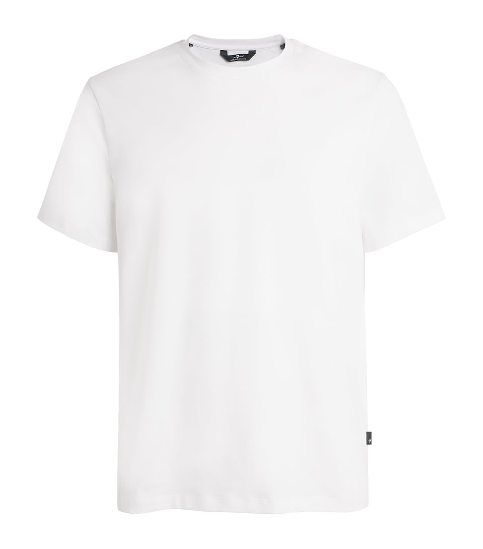 7 For All Mankind Mens Luxe Performance T-Shirt White