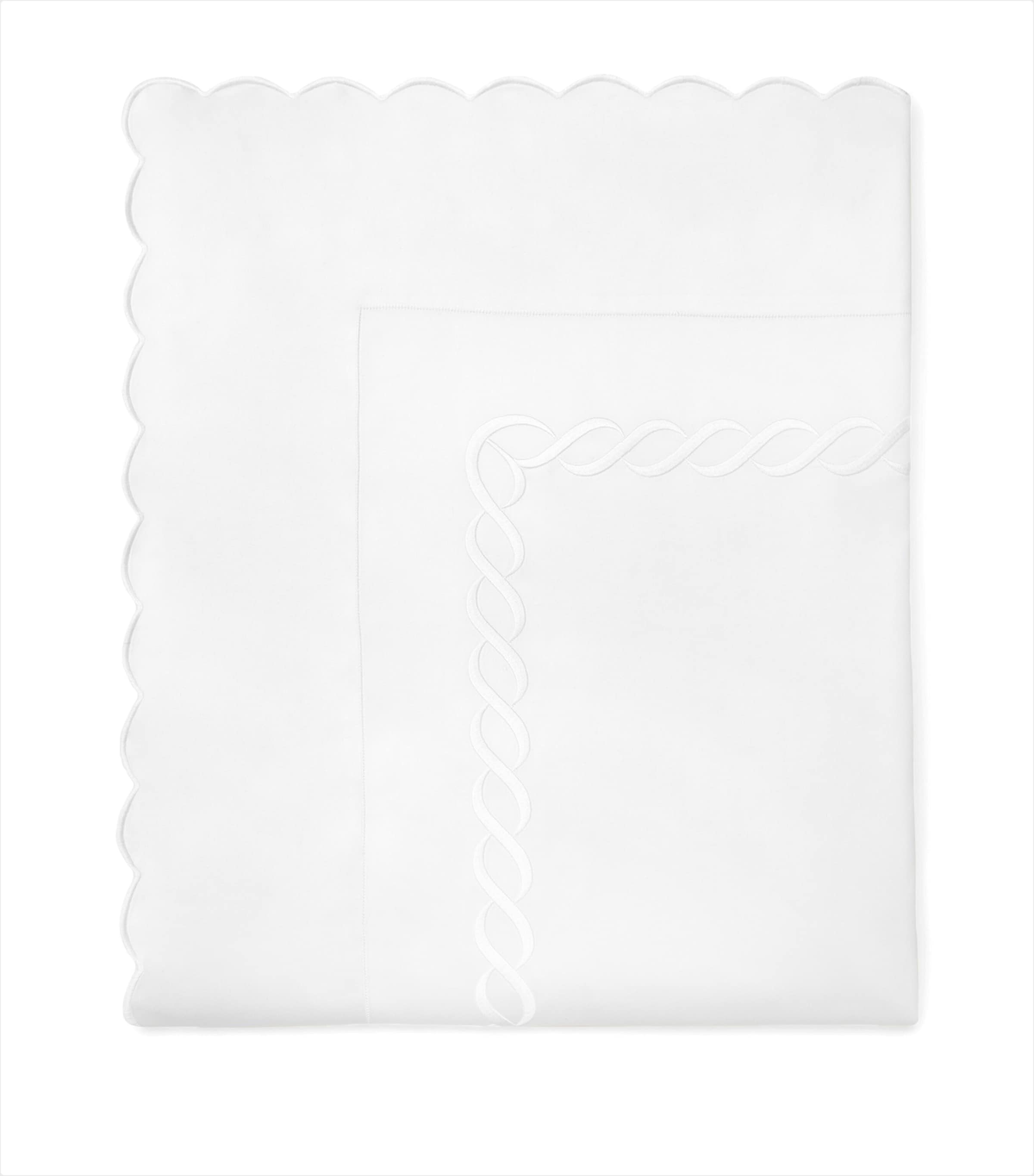 Cotton Treccia Splendore Super King Flat Sheet (300cm x 270cm)