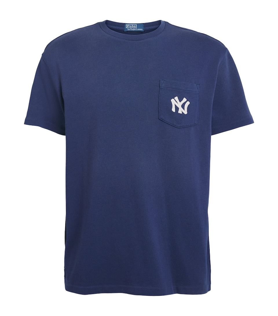 Polo Ralph Lauren Mens x Yankees Cotton T-Shirt Dark Cobalt